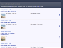 Tablet Screenshot of bookclublibrarian.com